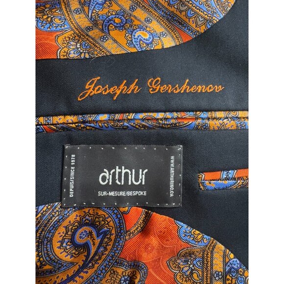 Holland & Sherry for Arthur 100% cashmere Sport jacket blazer sz 50 color Navy - Picture 3 of 6